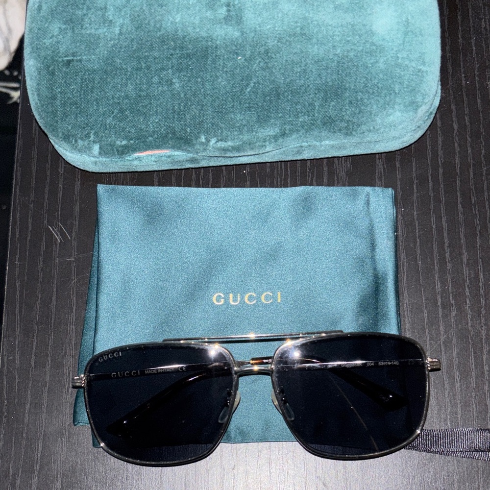 Gucci Dark-Tinted Sunglasses with Case
